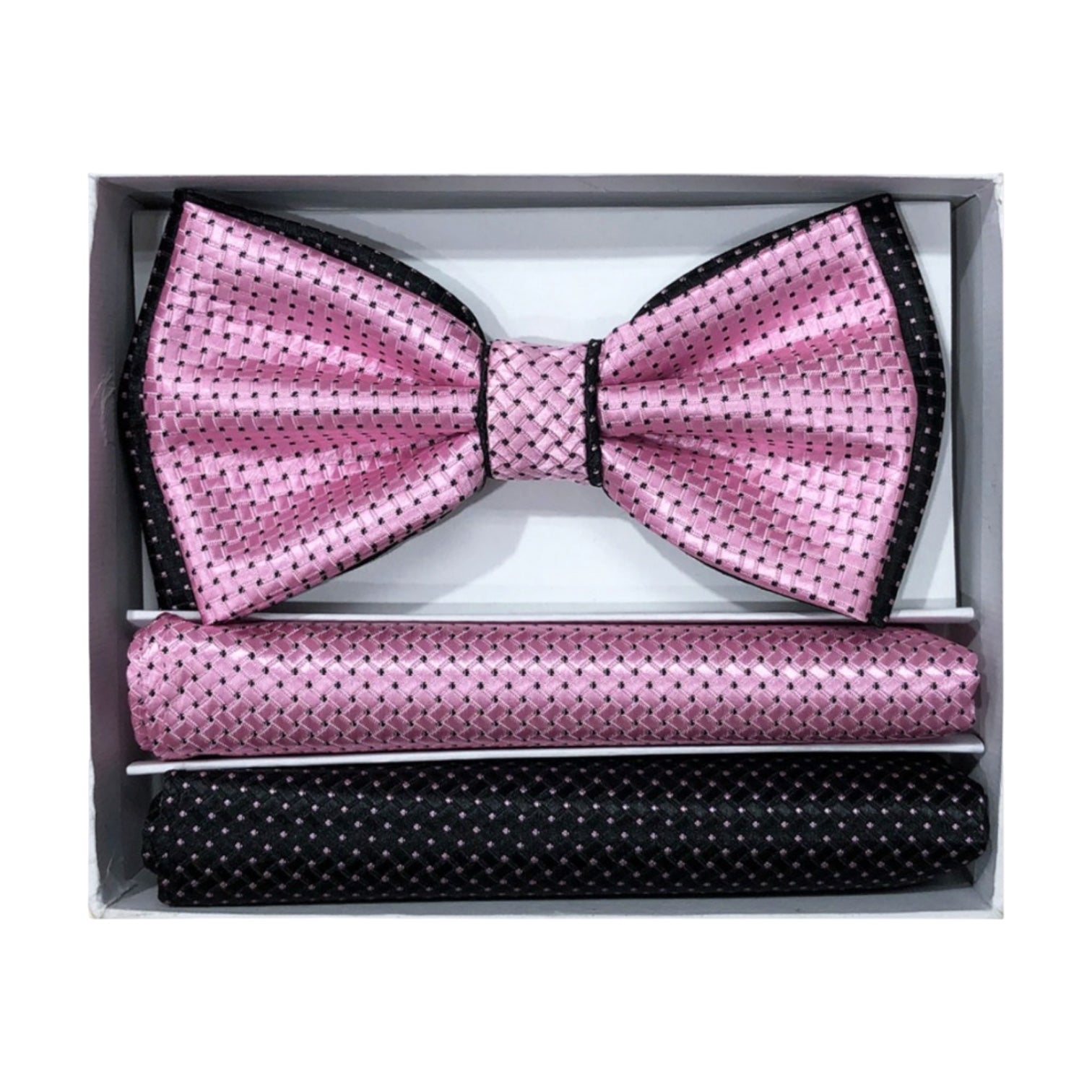 BRAND Q: 2 tone Pattern Bow and Hanky BT2T101